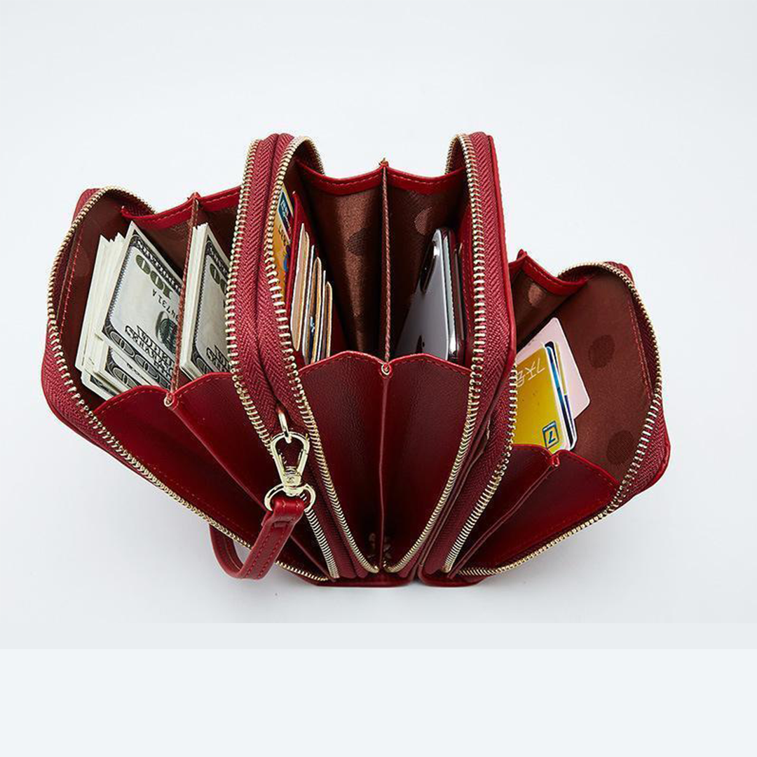 Stylish Protective Leather Phone Wallet