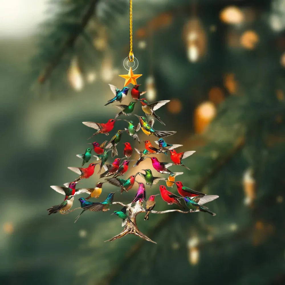 AvianDelight | Charming Colorful Bird Christmas Tree Ornament Decoration 3