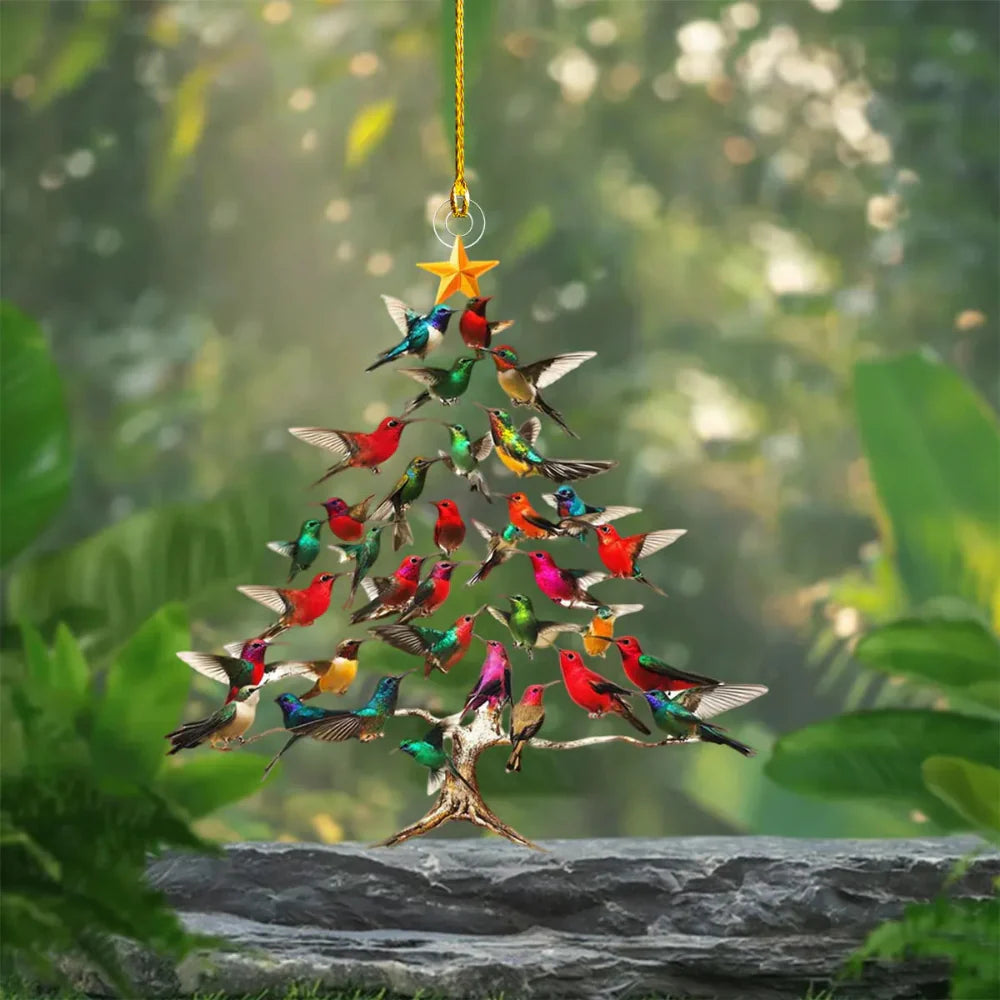 AvianDelight | Charming Colorful Bird Christmas Tree Ornament Decoration 4