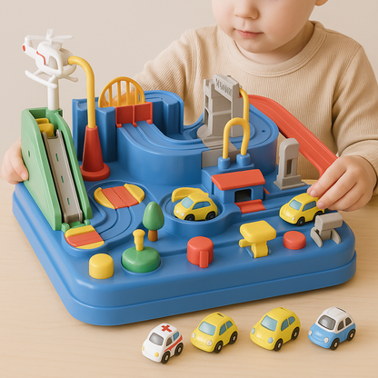 Fun Kids Toy Car Playset 4 Piece Set
