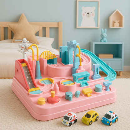 Fun Kids Toy Car Playset 4 Piece Set