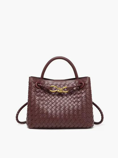 Classic Woven Tote Handbag for Women