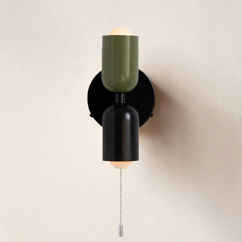 Contemporary Dual Head Wall Lamp