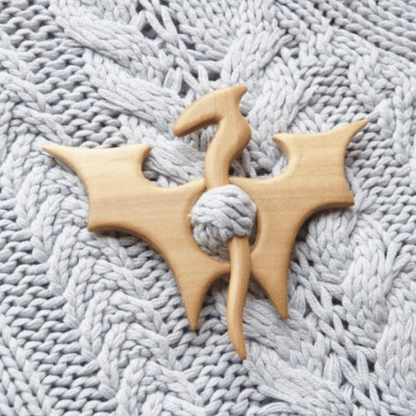 Cute Wooden Animal Pin Badge