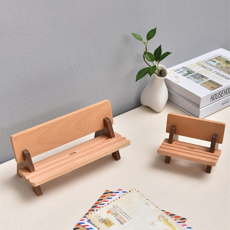 Sturdy Wooden Phone Stand with Adjustable Holder