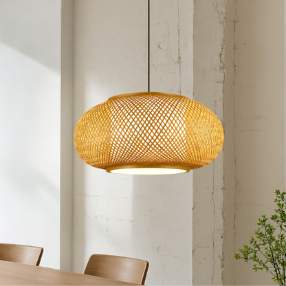 Eco Friendly Bamboo Hanging Light Fixture