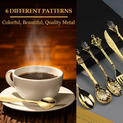 Antique Style Engraved Teaspoon - Elegant Tableware