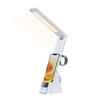 Smart LED Lamp with Wireless Charger and Alarm Clock