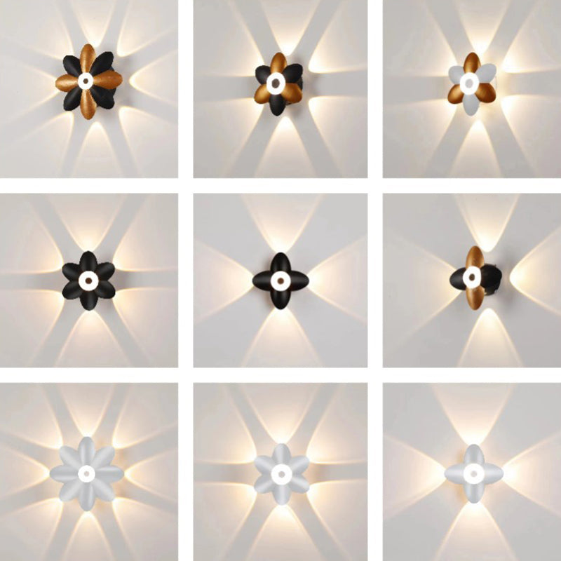 Floraglow Waterproof LED Outdoor Wall Lamp - Stylish Flower Design for Garden Lighting-4