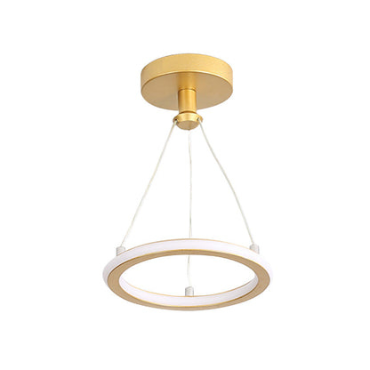 Modern Round Metal LED Ceiling Light Fixture
