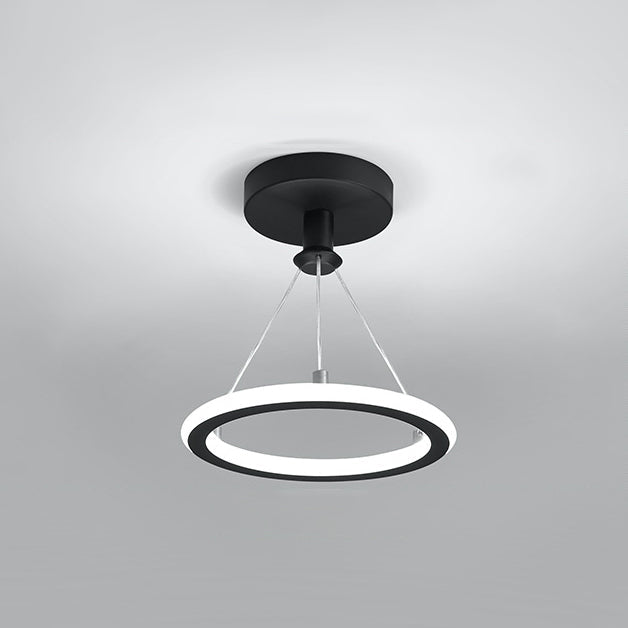 Modern Round Metal LED Ceiling Light Fixture