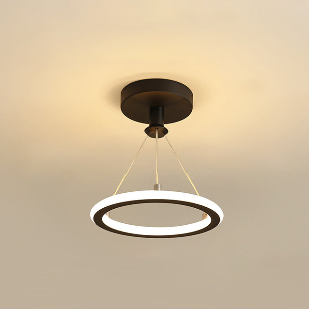 Modern Round Metal LED Ceiling Light Fixture