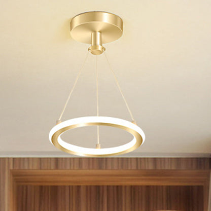 Modern Round Metal LED Ceiling Light Fixture - Fesara