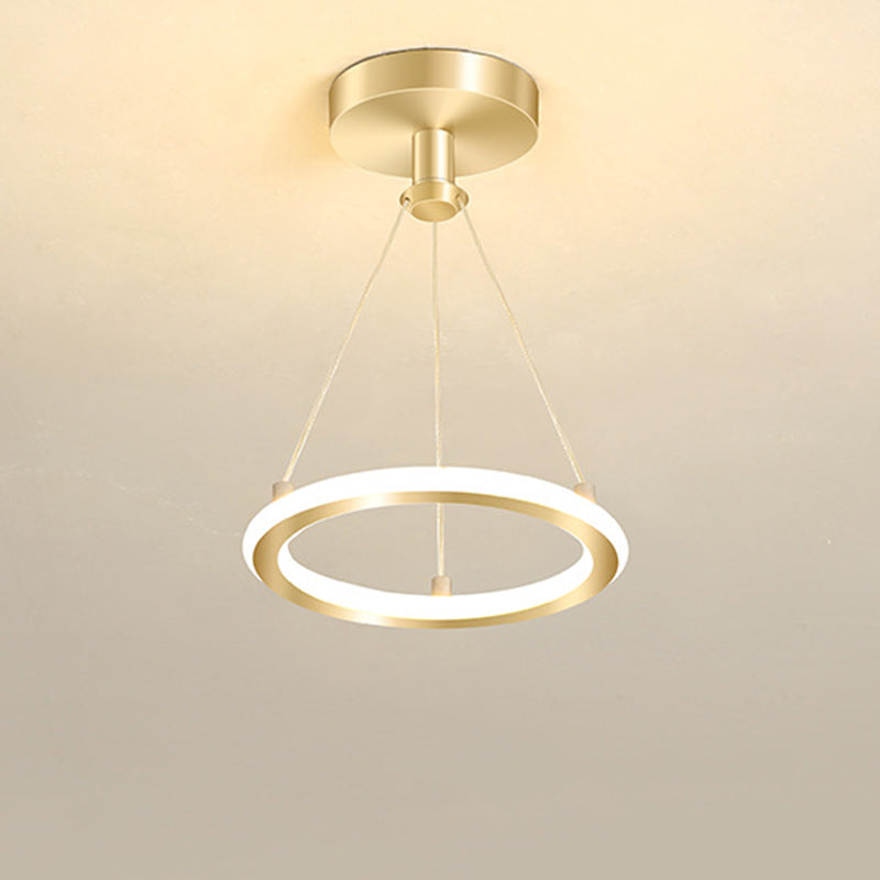 Modern Round Metal LED Ceiling Light Fixture