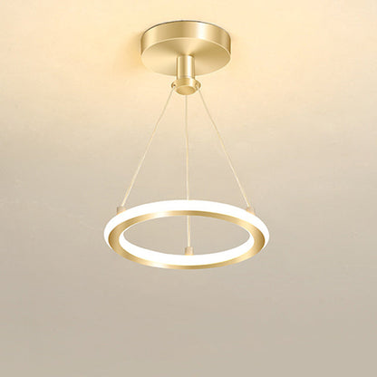 Modern Round Metal LED Ceiling Light Fixture