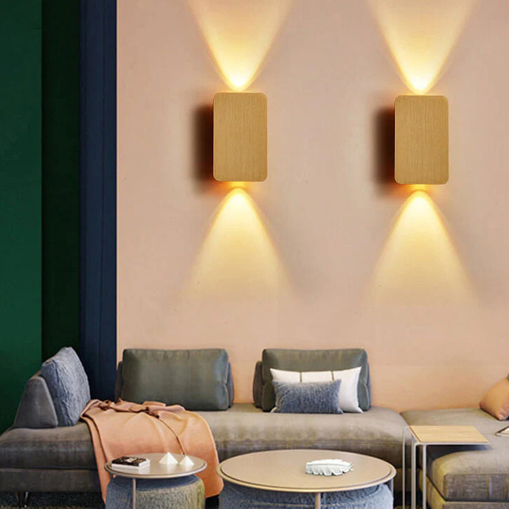 Simple Glass LED Wall Light 2 Pack