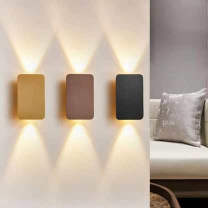 Simple Glass LED Wall Light 2 Pack - Fesara
