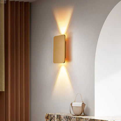 Simple Glass LED Wall Light 2 Pack