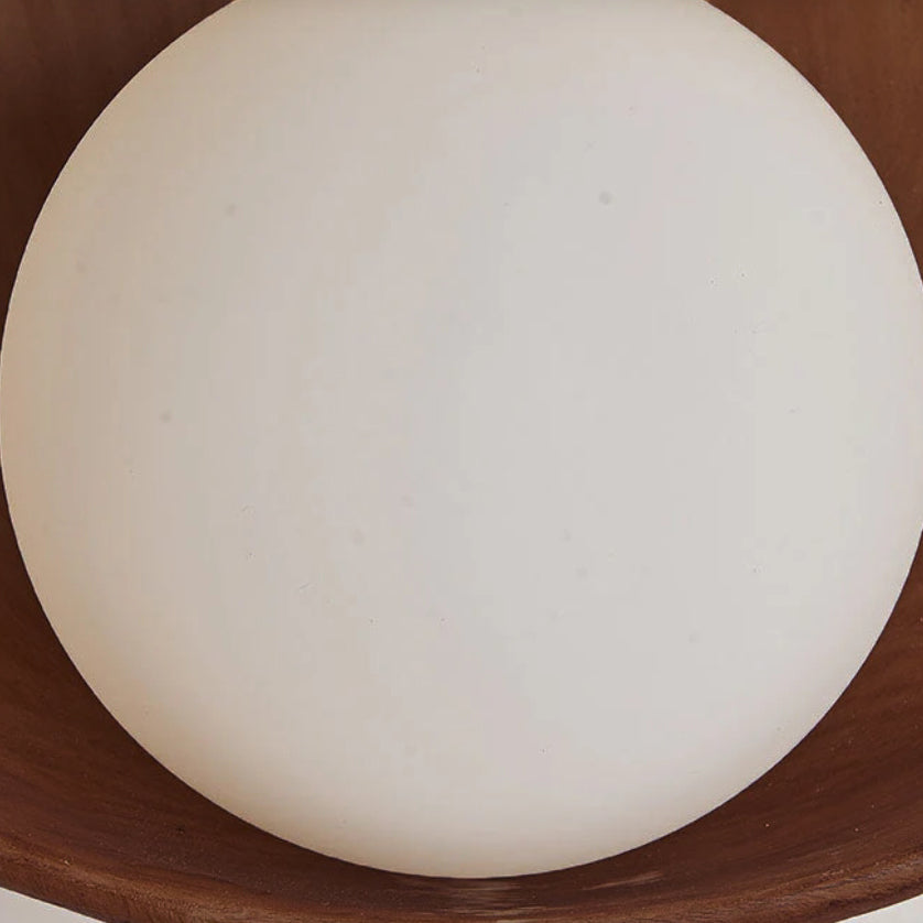Contemporary Circular Glass Wall Light Fixture