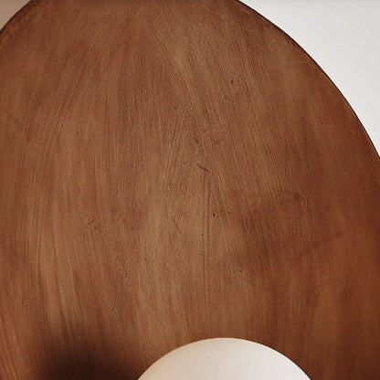 Contemporary Circular Glass Wall Light Fixture
