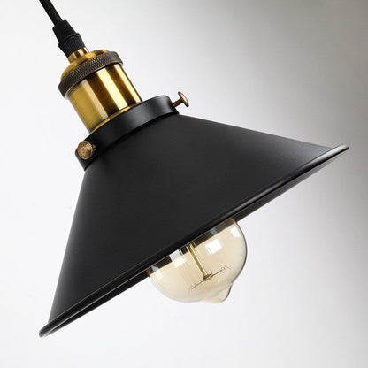 Vintage Metal Pendant Wall Light Fixture