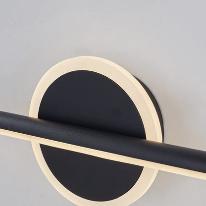 Modern Slim LED Wall Light Black Gold