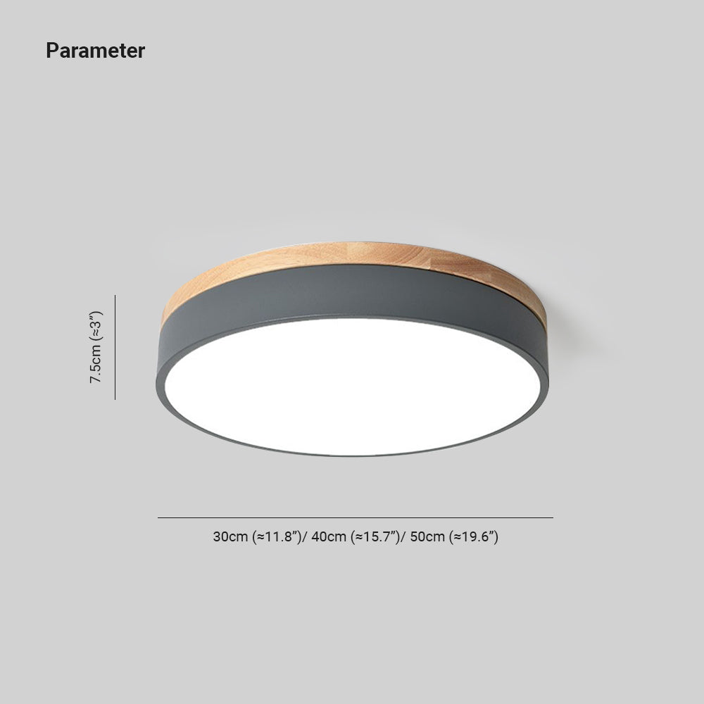 Bright LED Round Ceiling Light Dimmable Modern Fixture