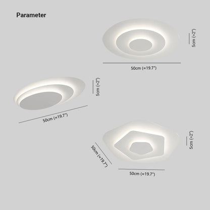 Bright Adjustable Round LED Ceiling Lamp