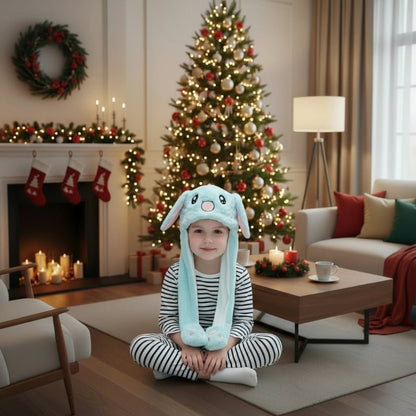 Cute Bunny Hat with Soft Ears and Plush Design - Fesara