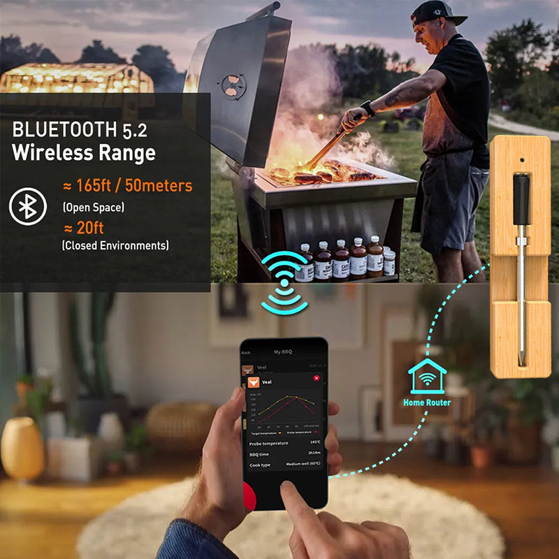 Digital BBQ Meat Thermometer for Perfect Grilling Results