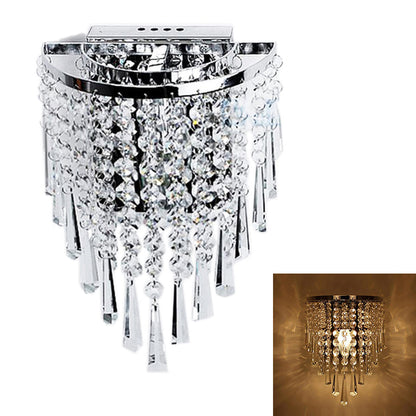 Luxury Glass Drop Crystal Wall Lights