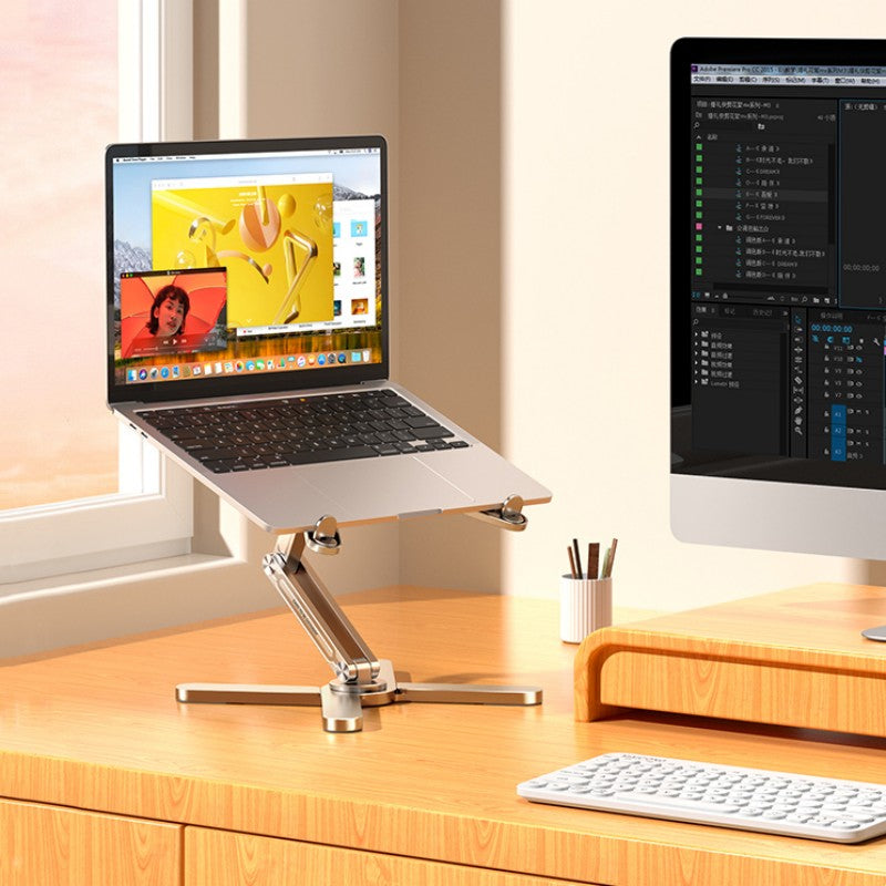 Portable Adjustable Cooling Laptop Table Stand