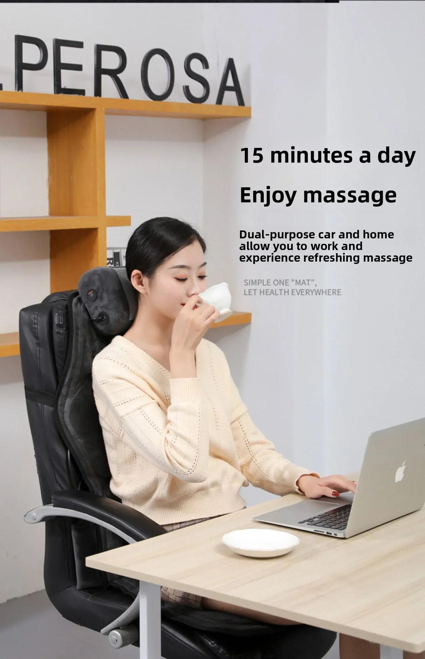 Heated Full Body Massage Chair for Relaxation & Pain Relief