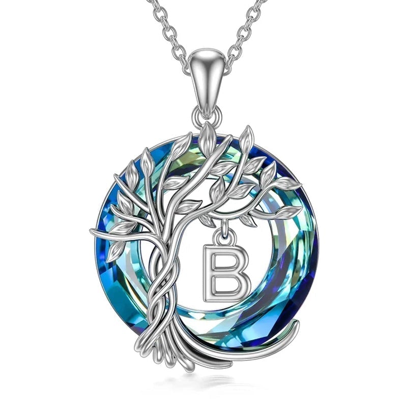 Natural Tree of Life Gemstone Pendant Necklace