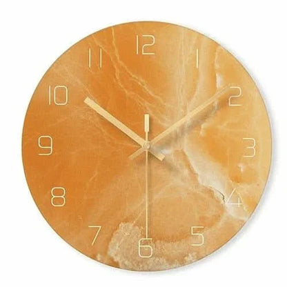 Classic Marble Effect Wall Clock