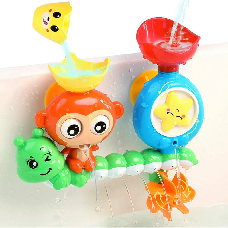 Colorful Bathtime Animal Toy Set
