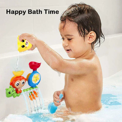 Colorful Bathtime Animal Toy Set