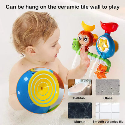 Colorful Bathtime Animal Toy Set