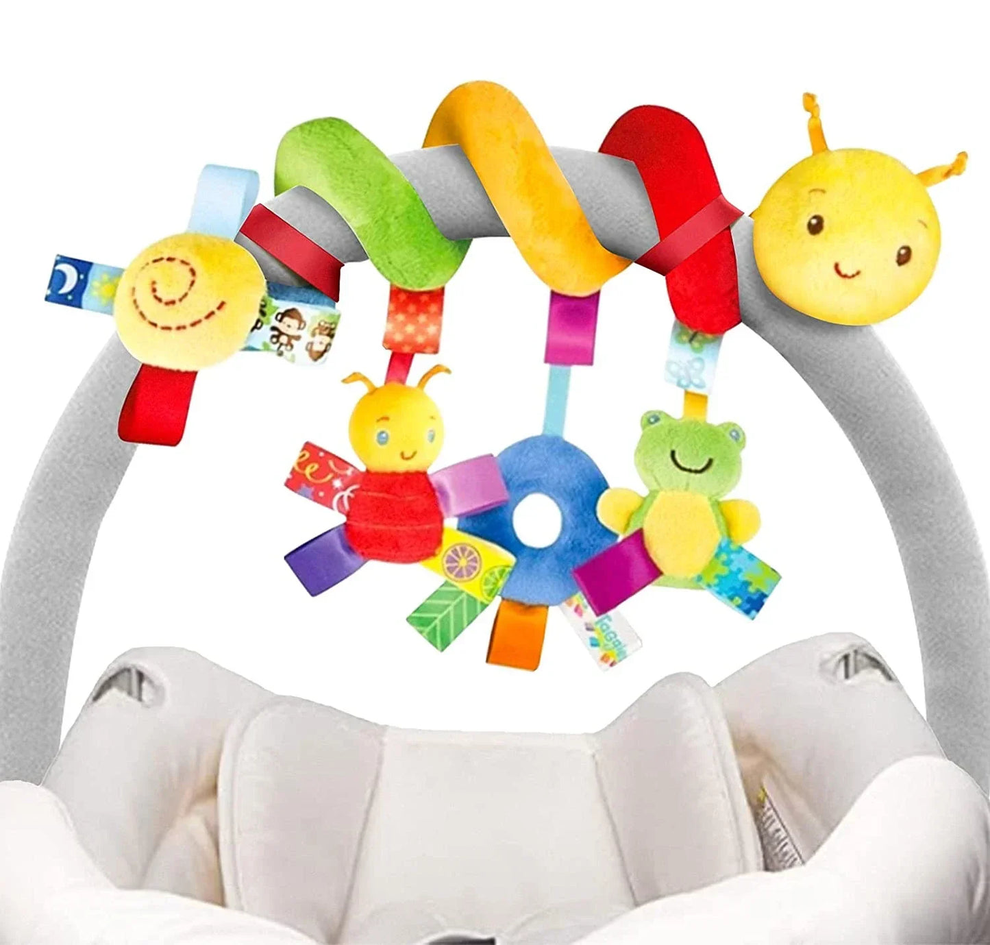 Fun Stroller Arch Toy with Colorful Spiral Design