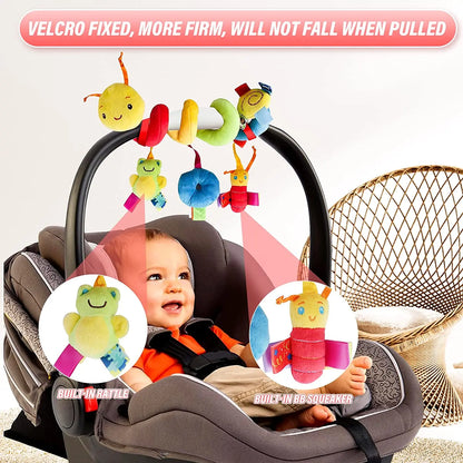 Fun Stroller Arch Toy with Colorful Spiral Design