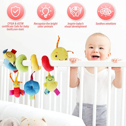 Fun Stroller Arch Toy with Colorful Spiral Design