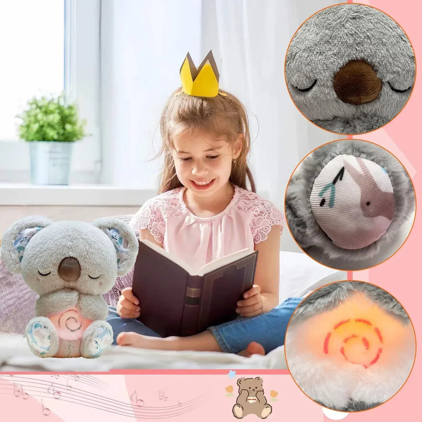 Calm Koala Soft Toy with Guided Breathing Aid