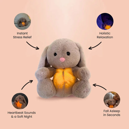 Cuddly Soft Rabbit Toy for Baby Relaxation