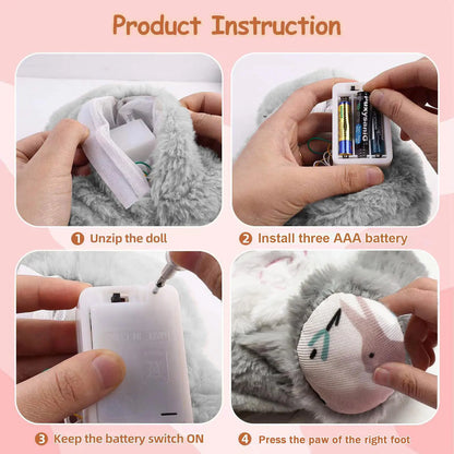 Cuddly Soft Rabbit Toy for Baby Relaxation