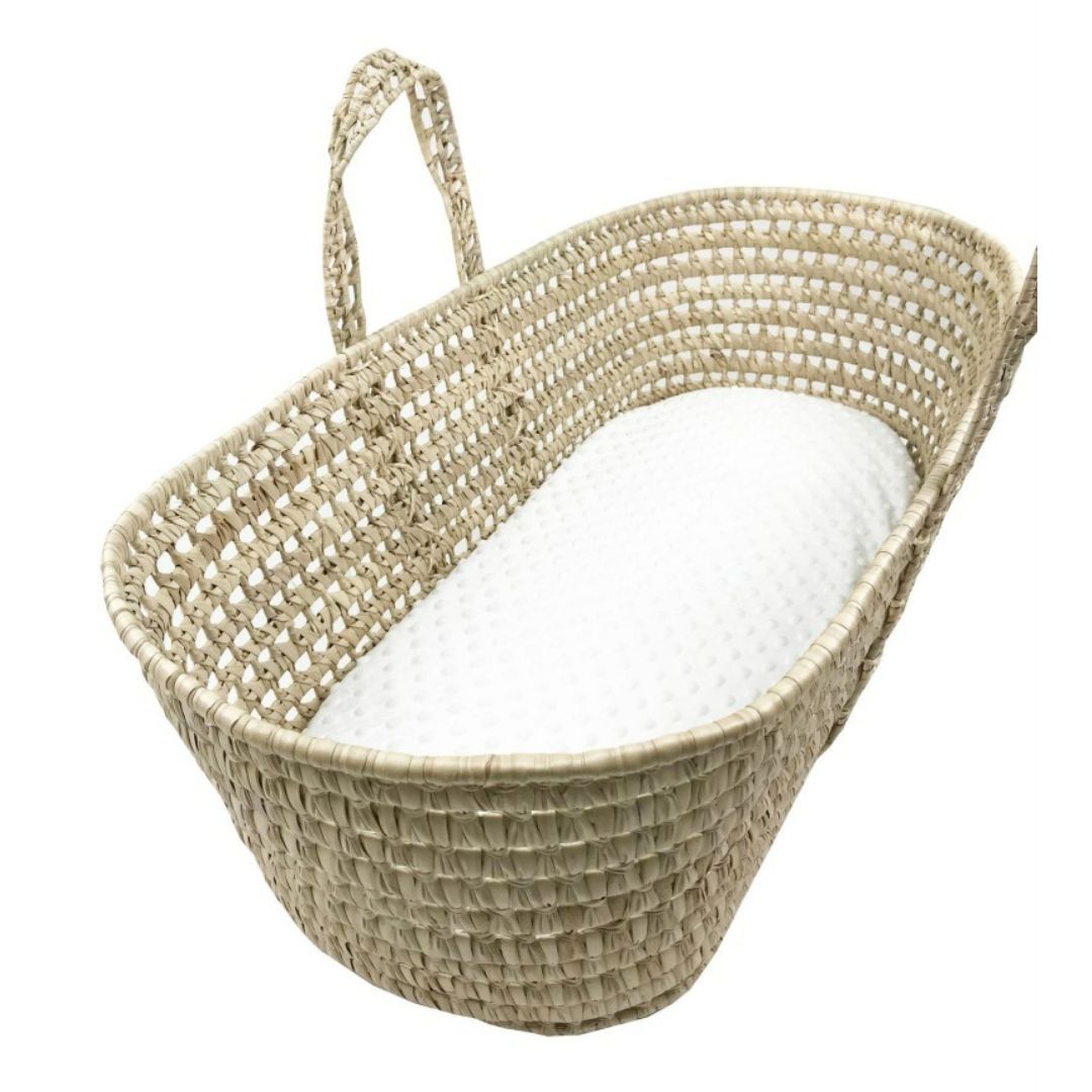 Cute Baby Moses Basket Mattress Protector