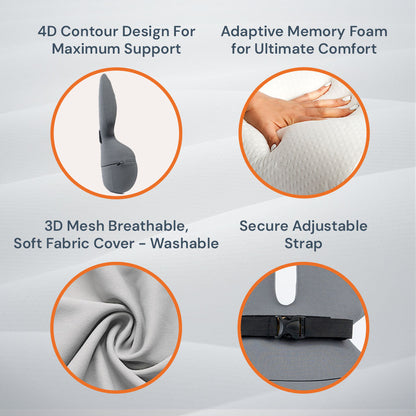 Comfortable Back Support Cushion for Office Chair Relief