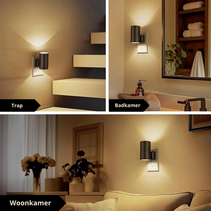 Soft Plug-In LED Nightlight with Sensor and Warm Glow