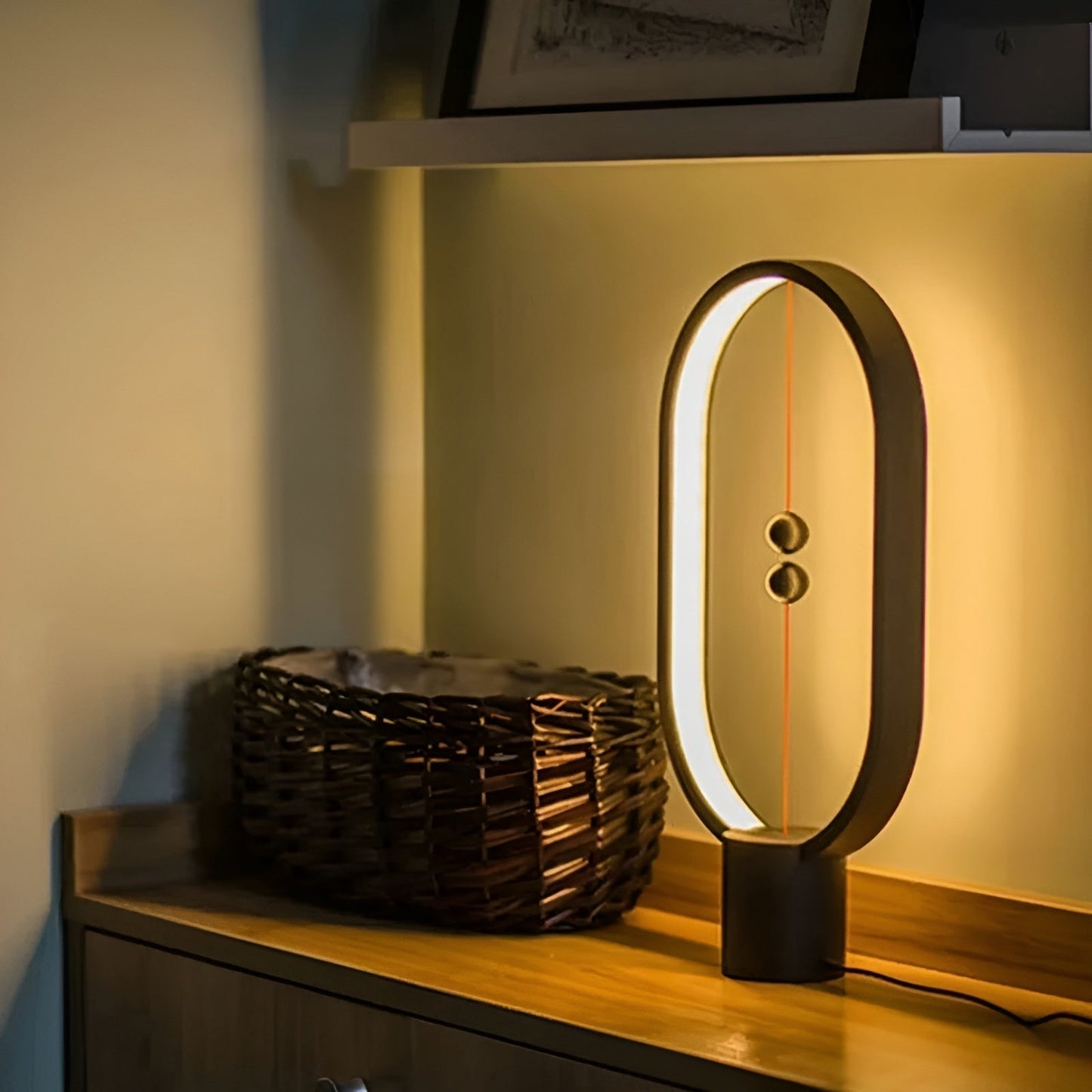 Stylish LED Balance Lamp with USB Charger