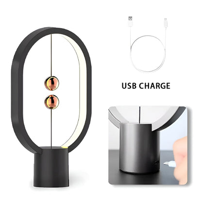 Stylish LED Balance Lamp with USB Charger