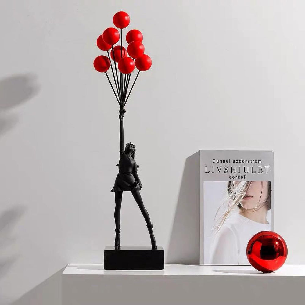 Colorful Female Figurine Balloon Art Home Decoration - Fesara